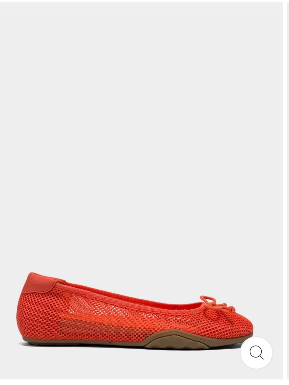 AEROSOLES Onyx Sneakerina Flat in Orange Mesh